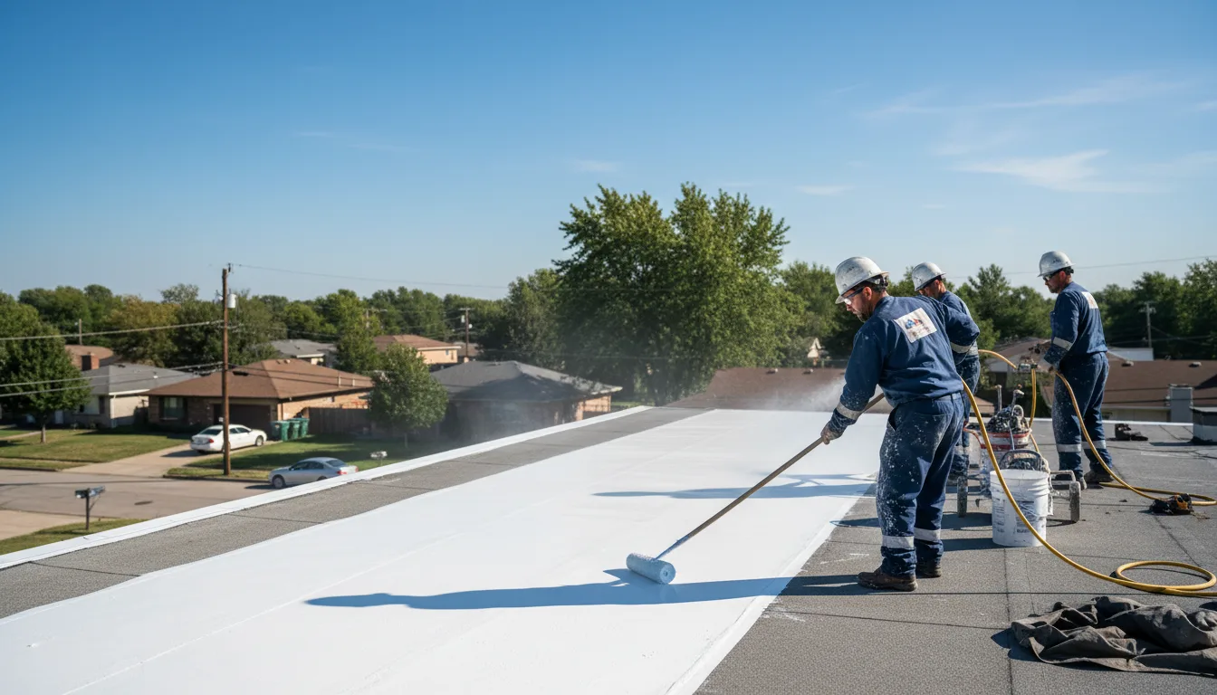 Commercial roof coating in Campbellton, TX near me